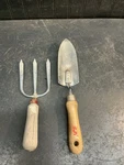 Vtg Set Of True Temper 3 Tine Garden Cultivating Hand Claw Fork Spade 12IN. Fixed Price $22.95.