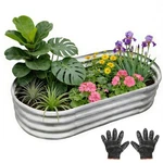 Gardeal Garden Galvanized Raised Bed Kit - Metal Planter Box For Free Shipping. Fixed Price $37.36.