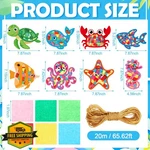 Doublefill 48 Marine Animals Suncatcher Craft Kits Tissue Paper Diy. Fixed Price $34.99.