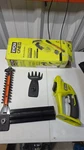 Ryobi P2910 18V Cordless Grass Shear And Shrubber Trimmer Kit Tool Only. Fixed Price $75.99.