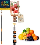Fruit Picker Pole With Basket Telescoping 4-12 Ft Apple Extension //. Fixed Price $73.99.