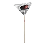 Steel Leaf Rake, 17 W, 24 Tine, 54 American Hardwood Handle The Ames. Fixed Price $36.13.