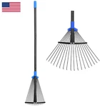 Oliynedy Adjustable Metal Leaf Long Handle Garden Rakes For Lawns Heavy. Fixed Price $33.62.