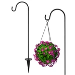 Imikeya Shepherds Hooks For Outdoor: 27-INCH 1 Pack Garden Stake Adjusta.... Fixed Price $21.19.