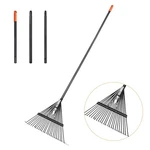 Daxguard 46 Hrc Steel Gardening Leaf Rake, 24 Tines 23.2" Wide,adjustable Split. Fixed Price $74.28.