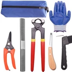 Loaged 8 Inch Farrier Tool Kits 7 Piece Mini Rasp Hoof File Goat Pig.... Fixed Price $45.15.
