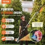 15.7INCH 26CC Cycle Gas Hedge Trimmer Powered Pole. Fixed Price $189.16.