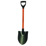 Nupla Round Point Shovel Non Conductive 14GA Steel Blade Fiberglass Grip 27IN. Fixed Price $77.08.