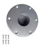 Yjnaupai Rv Trailer Pedestal Round Flush Mount Table Leg Base, Silvery. Fixed Price $18.98.