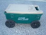Ames Lawn Buddy 72978 - Rolling Garden Cart Seat Storage W/ Tray Green Nice. Fixed Price $49.99.