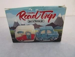 Streamline Road Trip Car & Camper Trailer Ceramic Salt Pepper Set New Box. Fixed Price $9.99.