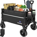 Rosong Collapsible Wagon Cart With Wheels Foldable - Folding Utility Heavy Duty. Fixed Price $55.99.