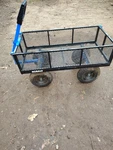 Kobalt 6-CU Ft Steel Yard Cart Garden Utility Wagon Camping Lawn Dump Heavy Duty. Fixed Price $200.00.